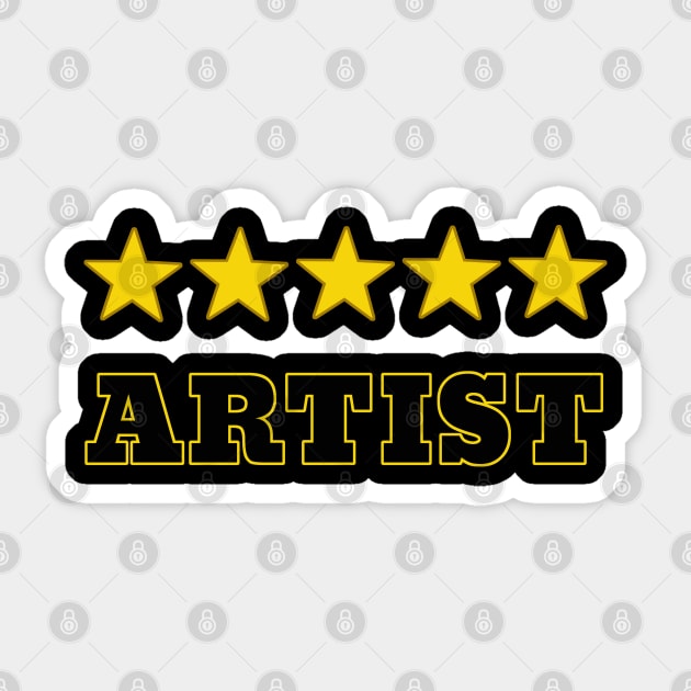 Rated Artist Sticker by Turnersartandcrafts